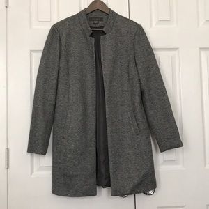 Heather gray notched lapel Suzy Shier jacket